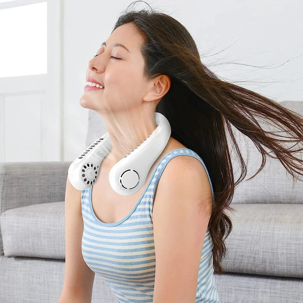 Ventilador de cuello recargable