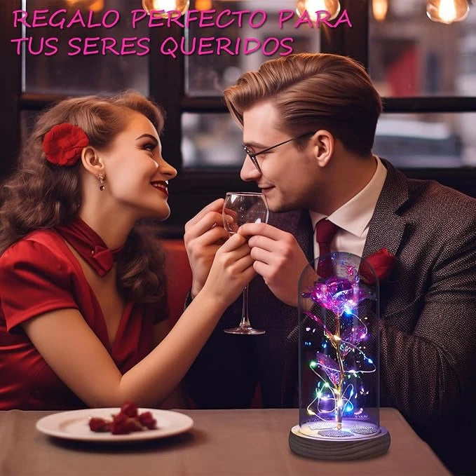 Rosa Eterna con Luz LED