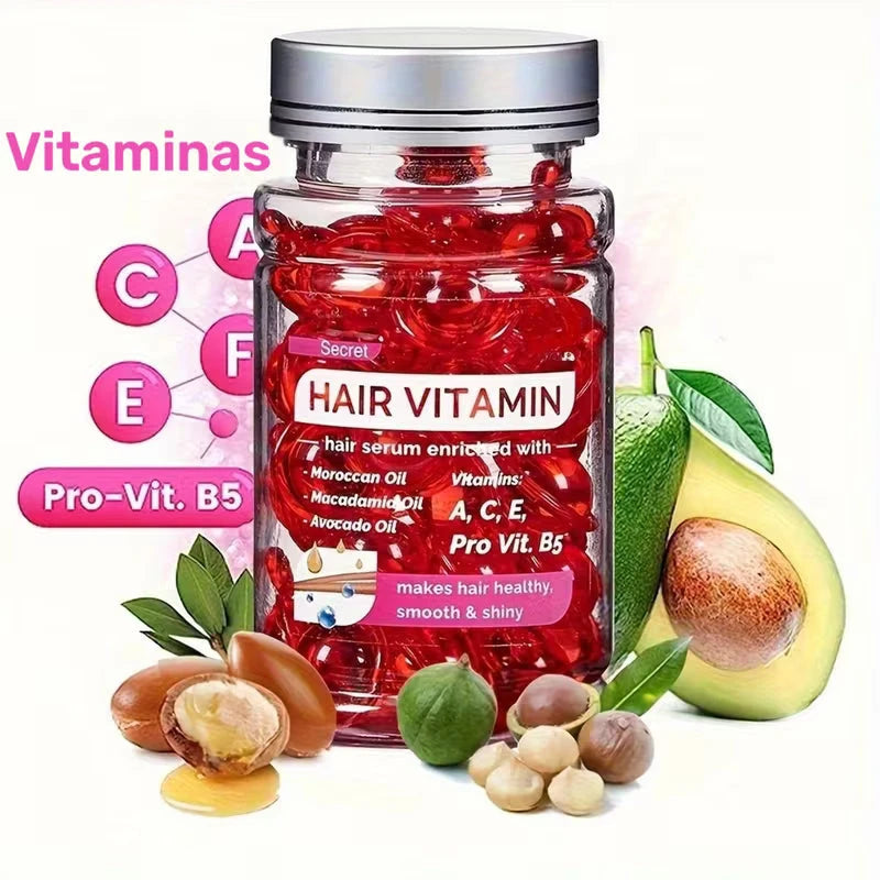 Cápsulas Capilares con Aceites y Vitaminas