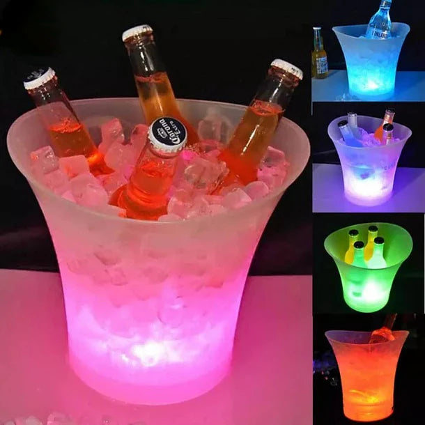 Hielera con Bocina - Luz LED y Bocina  Inalámbrica Recargable