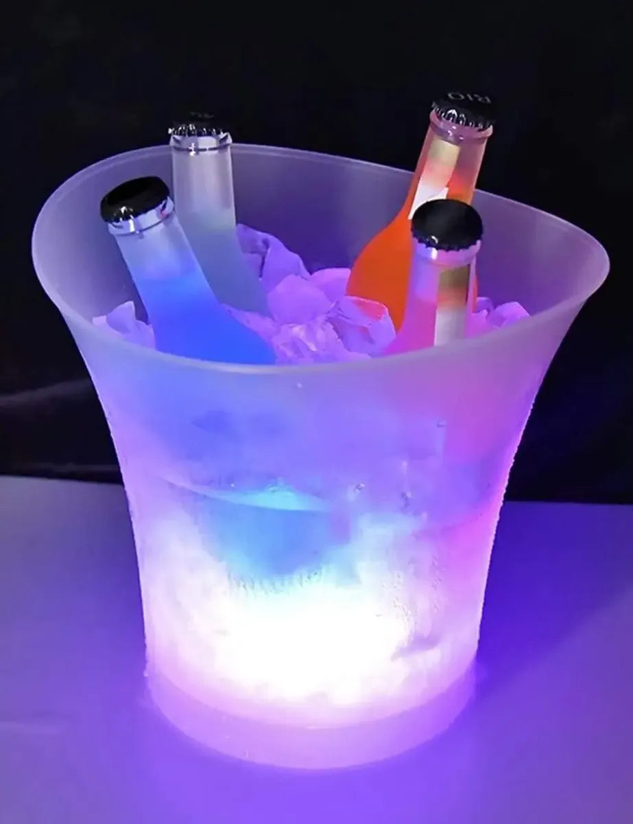 Hielera con Bocina - Luz LED y Bocina  Inalámbrica Recargable