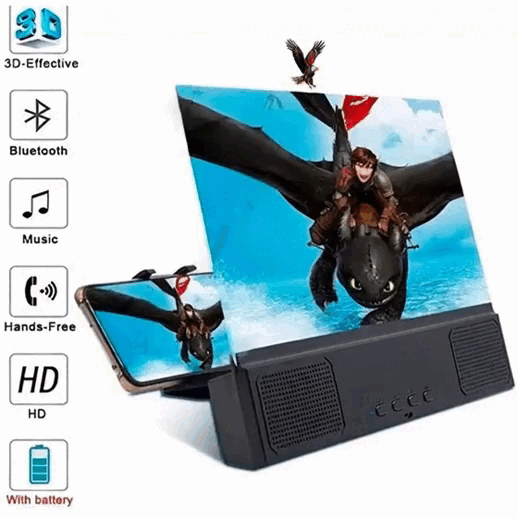 Amplificador de  Pantalla para Celular con Altavoz Bluetooth